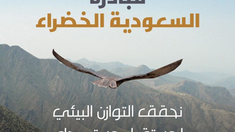 نادي الصقور يدعم مبادرة “السعودية الخضراء” بالتوازن البيئي